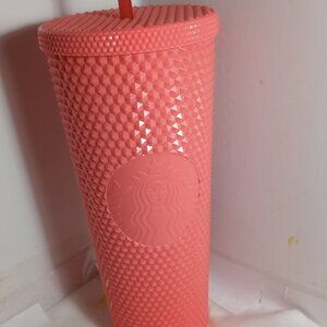 Starbucks 24oz  Orange Studded Tumbler